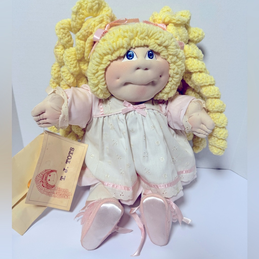 Cabbage Patch TJ Tot Soft Doll Janet T  Waters Limited 239/1000 Hand Signed 1983